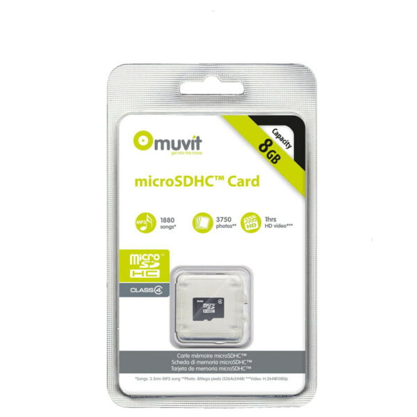 Muvit Carte Micro SD 8 GB