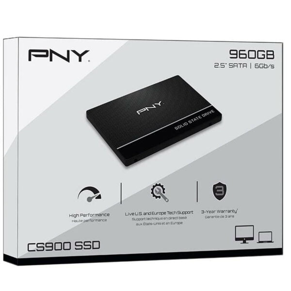 PNY CS900 SSD Interne 960 Go SATA III