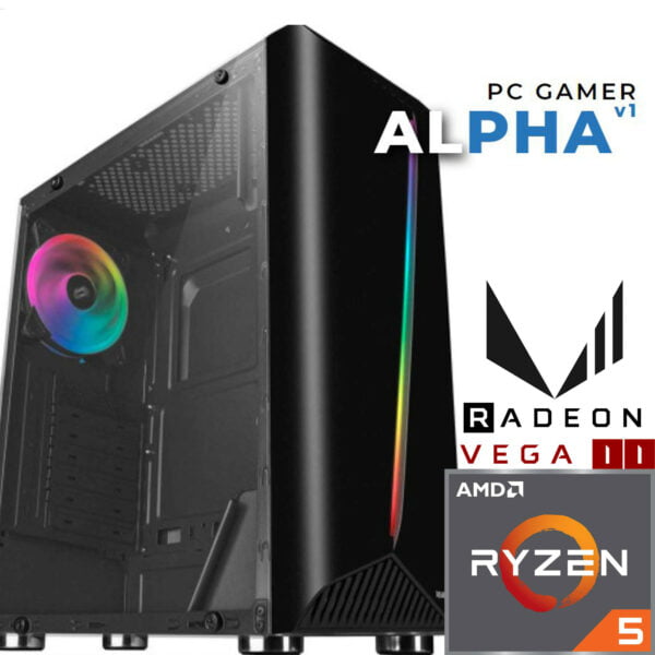 PC Gamer ALPHA V1 - AMD Ryzen™ 5 - 16 Gb - 256 SSD - Radeon Vega 11