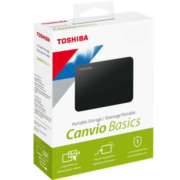 Toshiba Canvio Basics 1000 Gb USB 3.0 Noir au Maroc