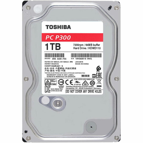 Toshiba P300 1 To - Disque dur interne 3.5 SATA III - Tera.ma
