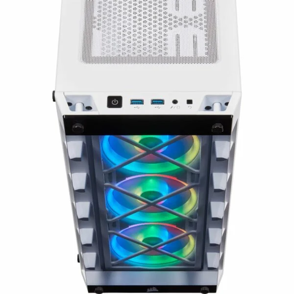 Corsair iCUE 465X RGB (Blanc) - Boîtier Gamer