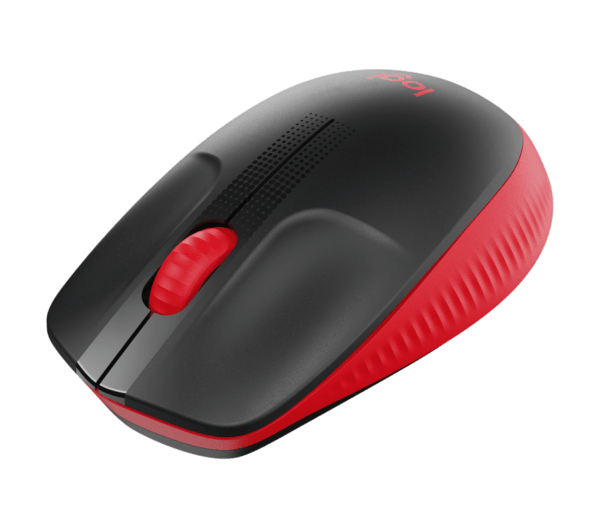 Logitech M190 Full-Size Wireless Mouse (Rouge,Noir)