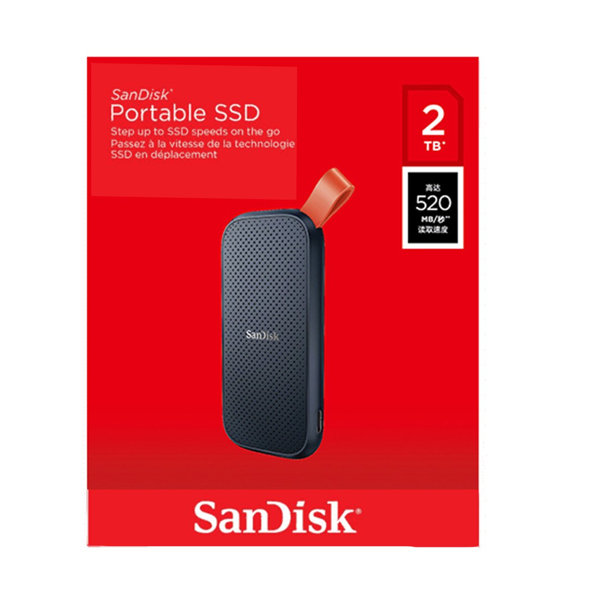 Sandisk – Disque Dur Externe Ssd Portable Usb 480 De Type C, Avec